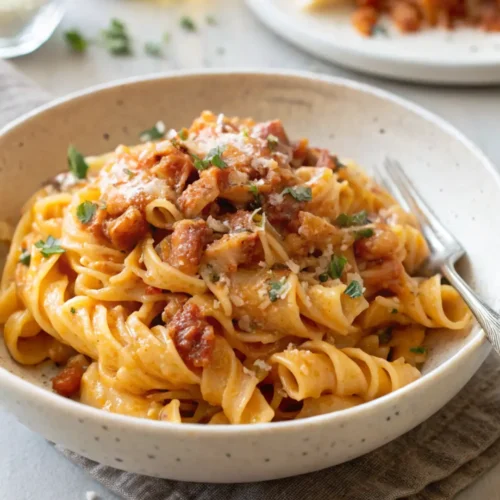 Shallot recipe Pasta with Pancetta